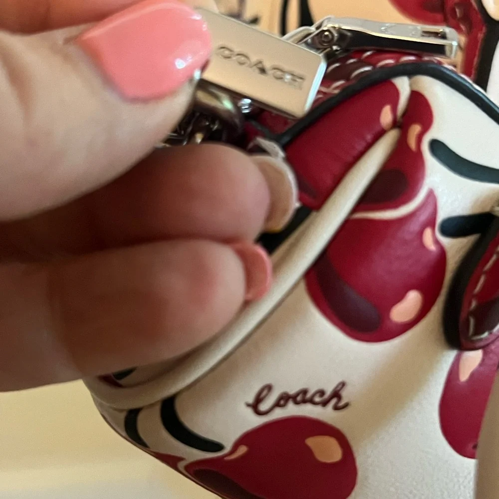Coach Cream and Red Satchel Set with Cherry Print - Picture 11 of 11